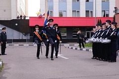 На территории УВД по ЮАО состоялась торжественная церемония принятия Клятвы курсантами Юридического колледжа