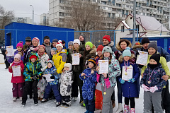 19 января 2019 года было проведено окружное соревнование спортивных семей ЮАО 1тур - "Зимние забавы"