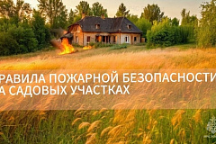 Памятка о правилах пожарной безопасности на садовых участках