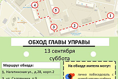 13 сентября Сергей Федоров, глава управы района, осмотрит жилые дома и дворовые территории на Нагатинской набережной